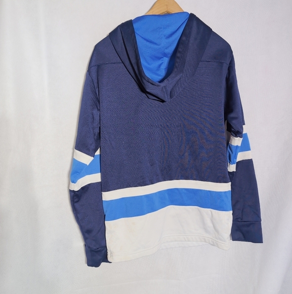 Navy Blue Winnipeg Jets Hockey Hoodie with Logo Fanatics sz S - Picture 7 of 8